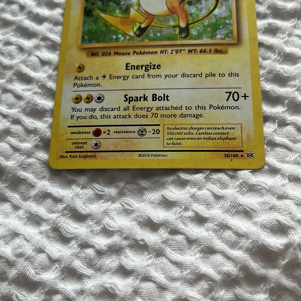 First edition Riachu Hollow Pokémon Card - Picture 4 of 8